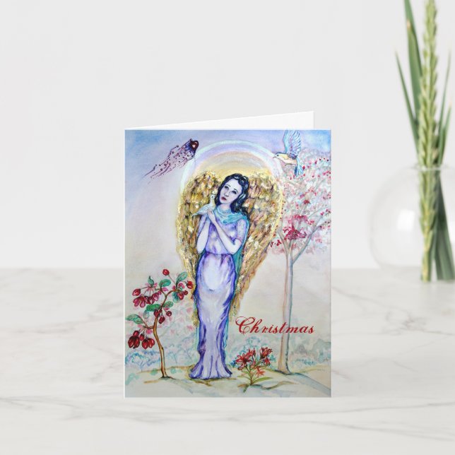 Christmas Angel Love Holiday Card (Front)