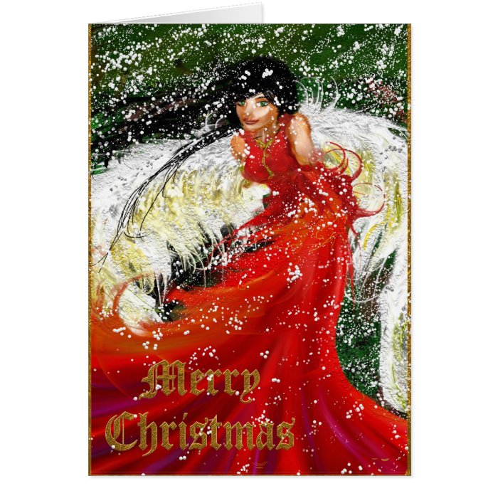 Christmas angel   Merry Christmas Card