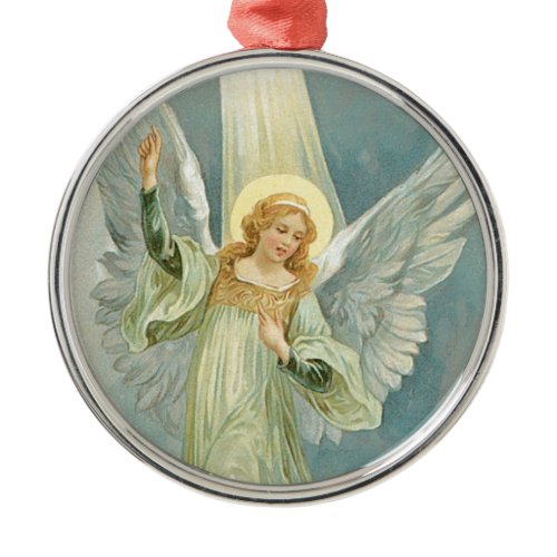 Christmas Angel Metal Ornament