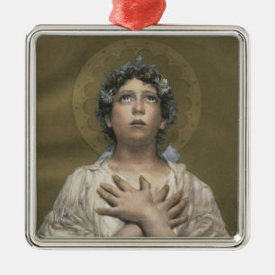 Christmas Angel Metal Ornament