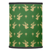 Christmas Angel Nativity Star Green Gold Lamp Shade (Left)
