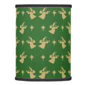 Christmas Angel Nativity Star Green Gold Lamp Shade (Right)