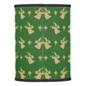 Christmas Angel Nativity Star Green Gold Lamp Shade (Back)
