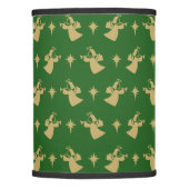 Christmas Angel Nativity Star Green Gold Lamp Shade (Front)