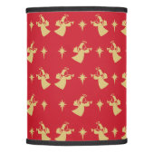 Christmas Angel Nativity Star Red Gold Lamp Shade (Front)