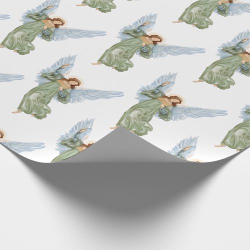 Christmas Angel Nativity Wrapping Paper