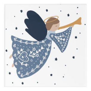 Christmas Angel Peace on Earth Heavenly Holiday Acrylic Print