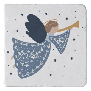 Christmas Angel Peace on Earth Holiday Heartfelt Trivet