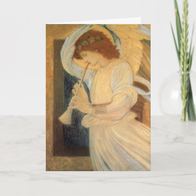 Tapisserie D'Edward Burne-Jones – Ange Jouant Du Flageolet – Thème De Noël – Renaissance