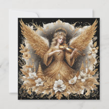 Christmas Angel playing music