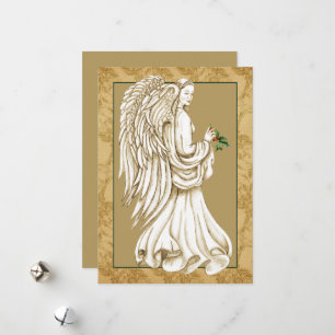 Christmas Angel Religious Holiday Flat Card