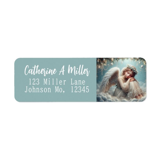 Christmas Angel Return Address Label (Front)