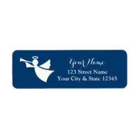 Christmas angel return address labels