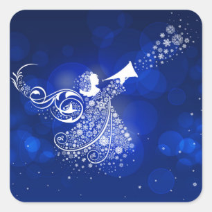 Christmas Angel Square Sticker