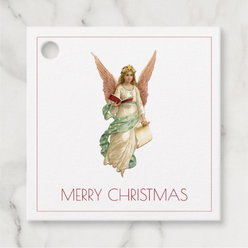 CHRISTMAS ANGEL VINTAGE FAVOUR TAGS