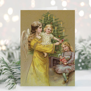 Christmas Angel Vintage Holiday Card