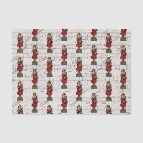 Christmas Angel Vintage Religion Victorian Girl Tissue Paper