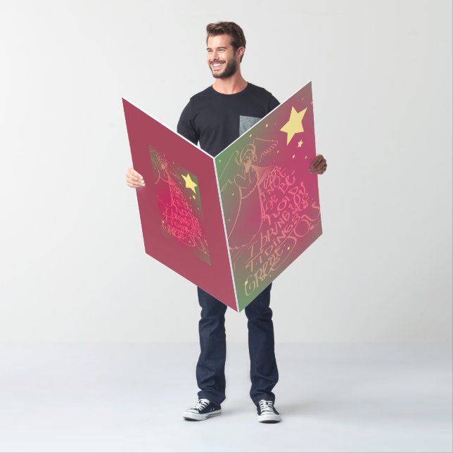 Christmas Angel "..we bring you tidings..."Card Card (In Situ)