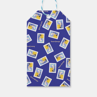 Christmas Angel Winter Snow Maureen Girard Gift Tags