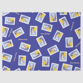 Christmas Angel Winter Snow Maureen Girard Tissue Paper