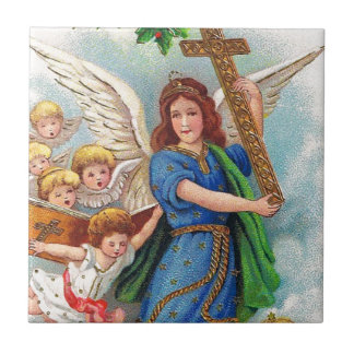 Christmas_angel_with_cross_1914.jpg Ceramic Tile