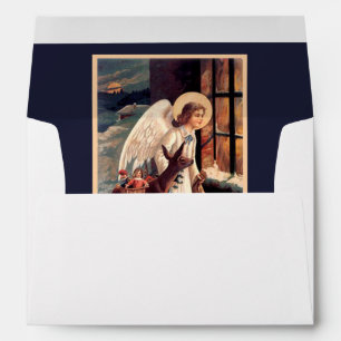 Christmas Angel with Deer Envelope