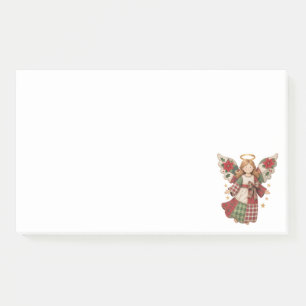 Christmas Angel with Golden Stars Post-it Notes