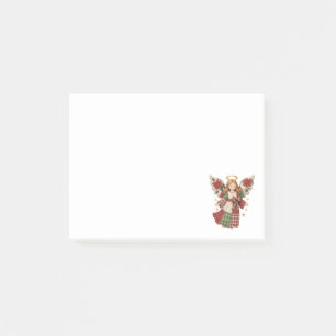 Christmas Angel with Golden Stars Post-it Notes