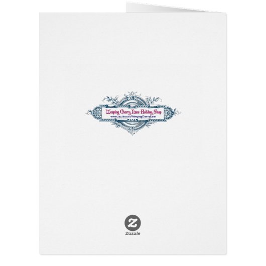 Christmas Angel with Violin Big Card (Back)