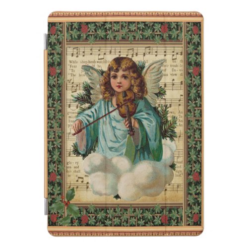 Christmas Angel with Violin iPad Pro Cover