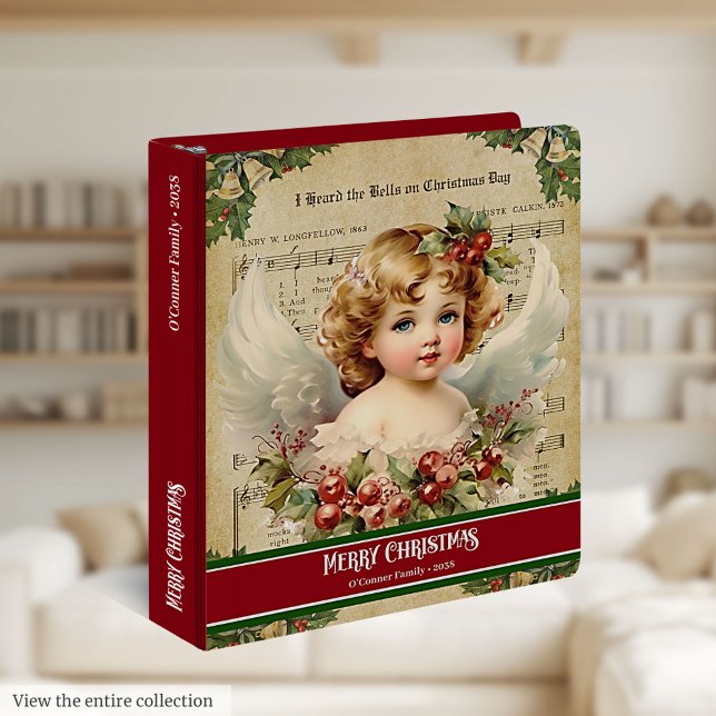 Christmas Angels 3 Ring Binder Retro Memory Album (Christmas Angels 3 Ring Binder Retro Memory Album)