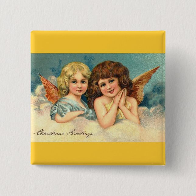 Christmas Angels Button (Front)