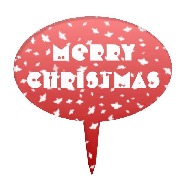 Christmas Angels Cake Topper (Front)