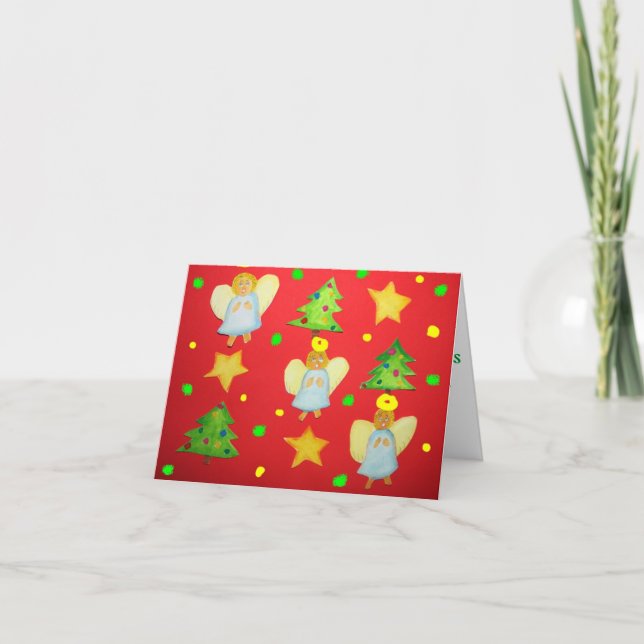 Christmas angels card (Front)