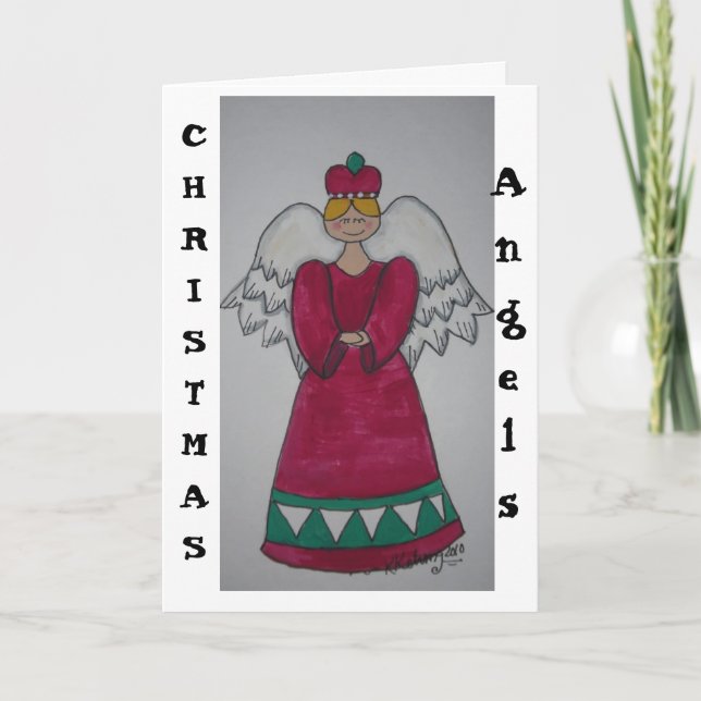 Christmas Angels Holiday Card (Front)