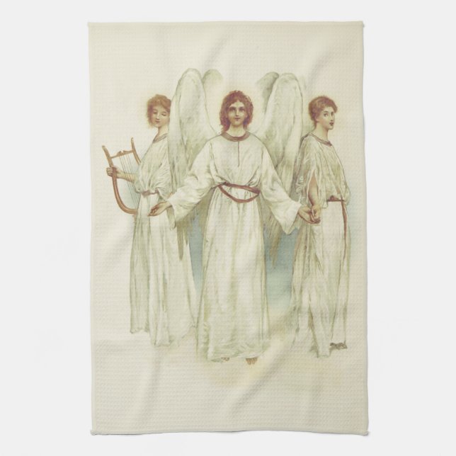 "CHRISTMAS ANGELS" KITCHEN TOWEL (Vertical)