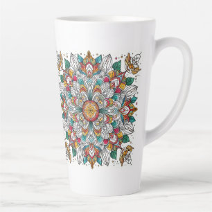 Christmas angels multicolor latte mug