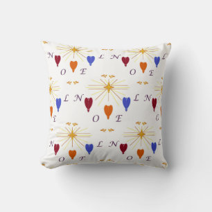 Christmas Angels n Star Noel Throw Pillow