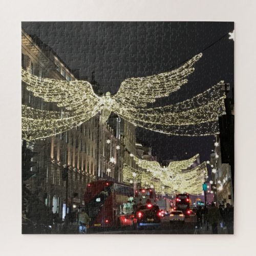 Christmas Angels on Regent Street London UK Jigsaw Puzzle