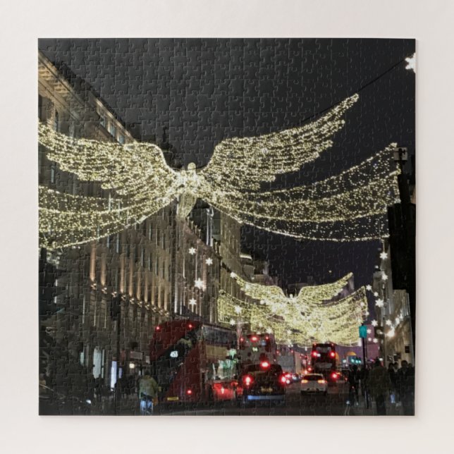Christmas Angels on Regent Street, London UK Jigsaw Puzzle (Vertical)