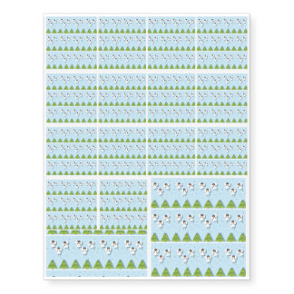 Christmas angels pattern temporary tattoos