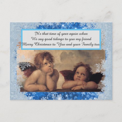 Christmas Angels postcards