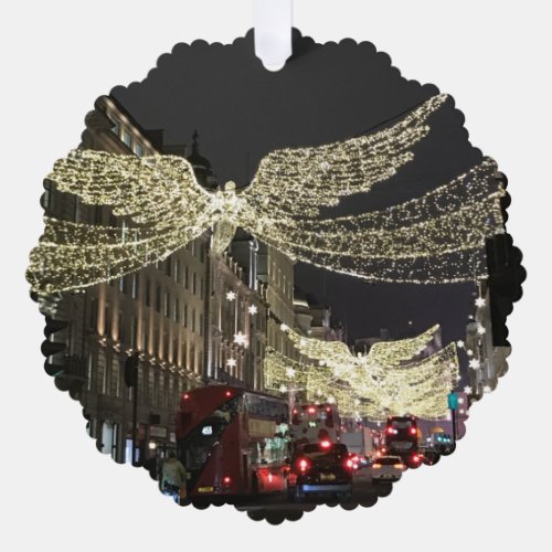 Christmas Angels Regent Street London England UK Ornament Card