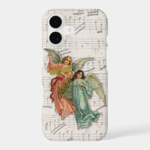 Christmas Angels Victorian - Antique Sheet Music iPhone 17 Case