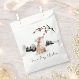 Christmas Animal Fox Favor Bag