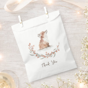 Christmas Animal Fox Thank You Favor Bag