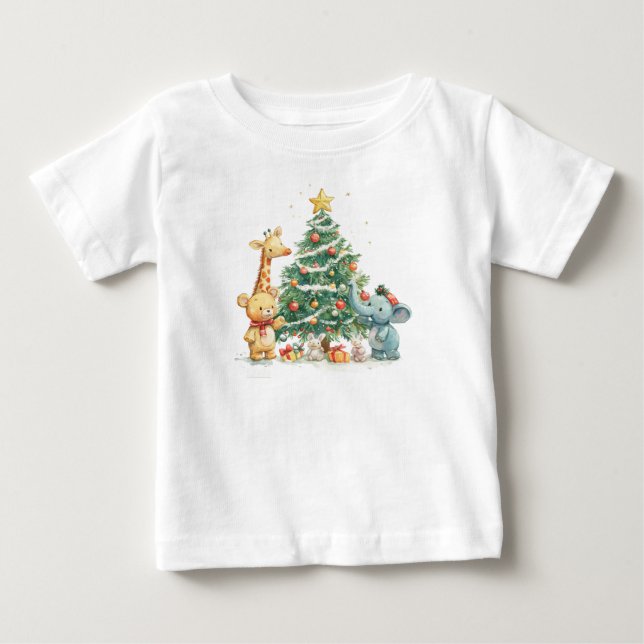Christmas Animal Friends T-Shirt (Front)