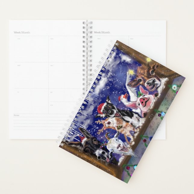 Christmas Animal Party Funny Planner (Display)