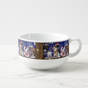 Christmas Animal Party Funny Soup Mug