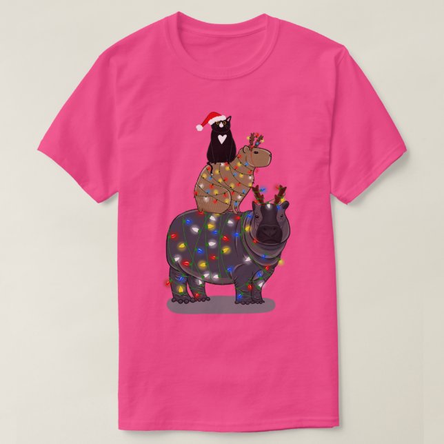 Christmas Animal Stack T-Shirt (Design Front)